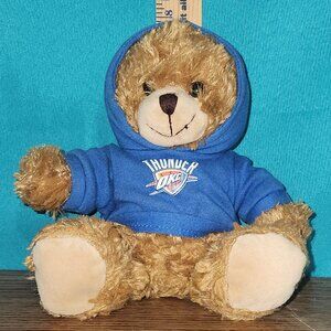 8" OKC Thunder Stuffed Blue Hoodie Plushland Teddy Bear